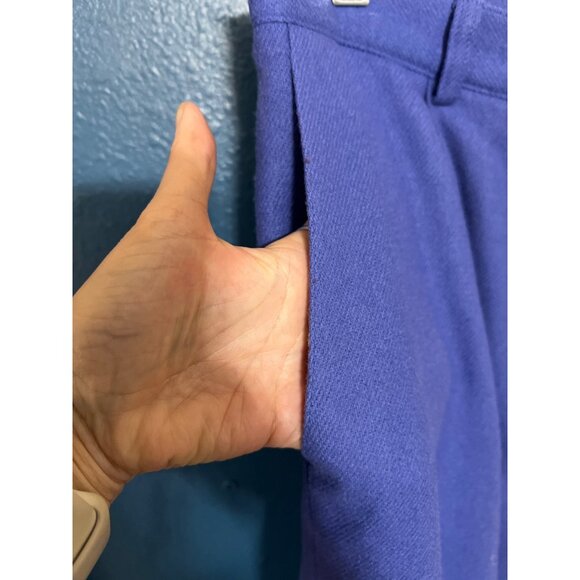 Vintage wool pant and sweater set purple blue - Picture 10 of 11